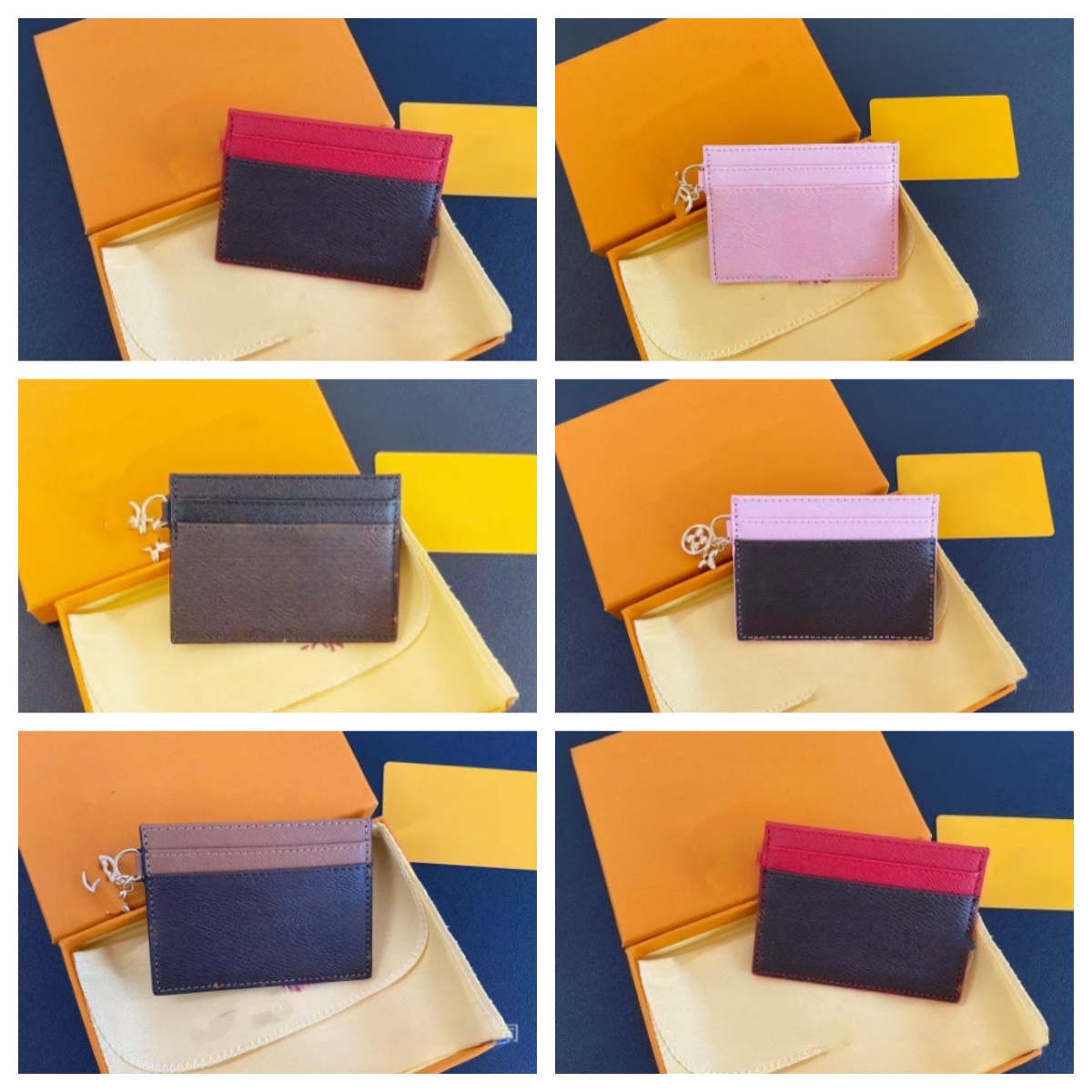 luxury designer cardholder wallet card holder mens men women card holders wallets key pouch portefeuille passport cover holders coin purse pocket organizer