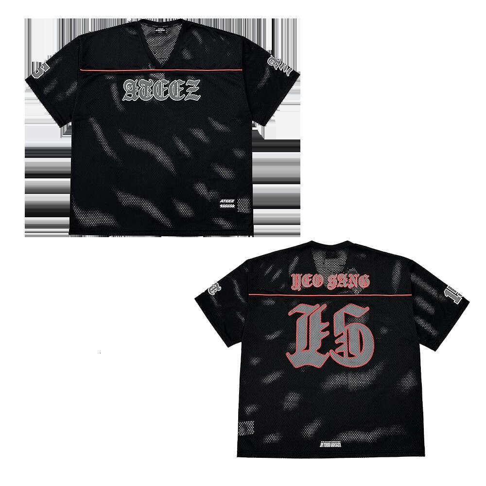 Spider Web English AEEEZ Jersey Digital V-Neck T-Shirt Fashion Street Style Unisex Casual Sports Short Sleeve