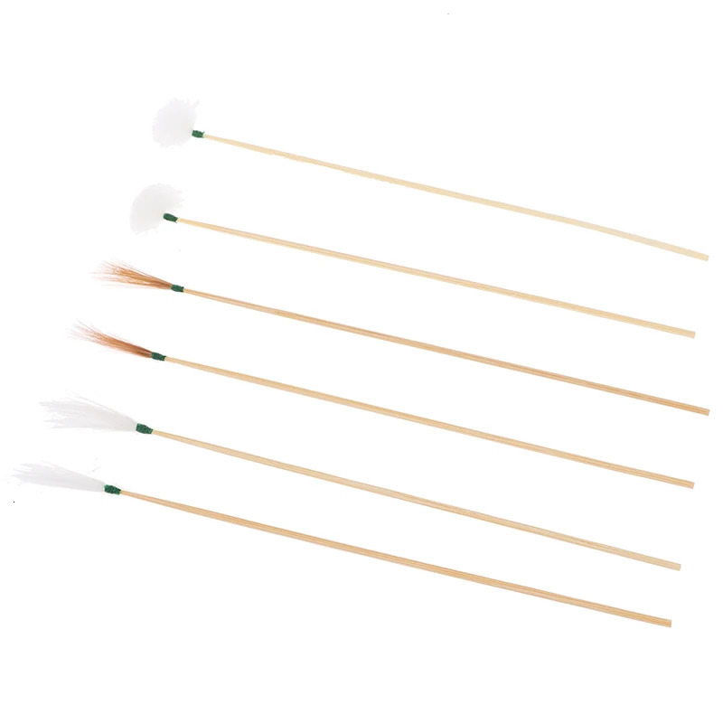 10PCS/Set Spoon Cleaner Stick Health Care Goose Feather Earpick Wax r Curette Adult Bamboo Handle Ear Dig Tools 250726