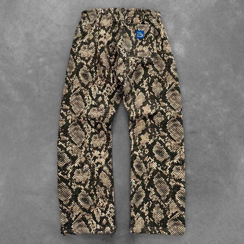 Y2k Trendy Camo Man Pants Gothic Retro Branch Camouflage Unisex Streetwear American Style High Street Loose Straight Sweatpants
