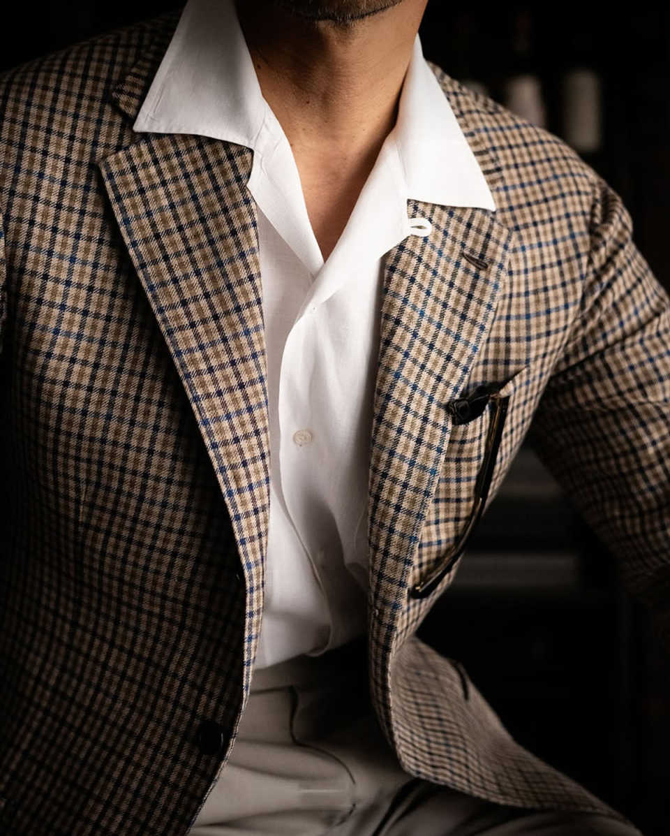 New Plaid Men Suits Single Breasted Groom Tuxedos 2 Pcs Jacket Pants Business Casual Formal Wear Party Prom Customized