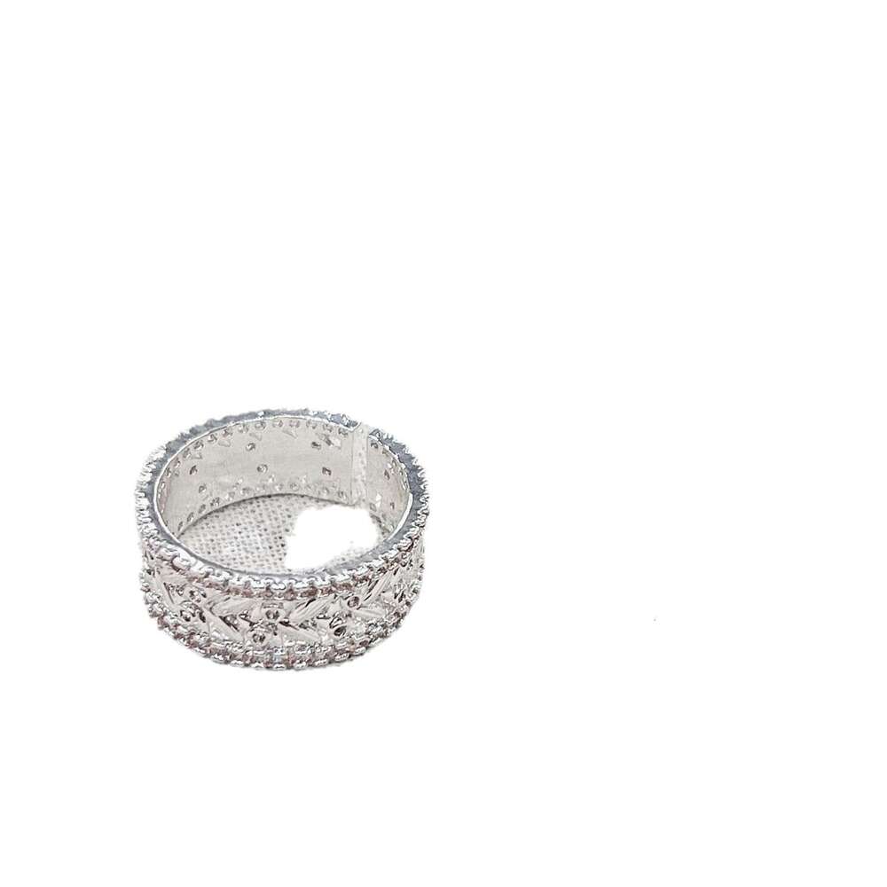 Vintage Second-Hand Pearl for Women New Wheat Spike Index Finger Niche Light Luxury High-End Elegant Ring 749