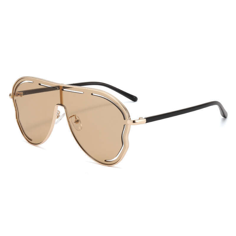 DHcollections Oversized Butterfly Sunglasses - UV400 Protection, Gold Metal Frame, Fashionable for Women (8 Trendy Colors)