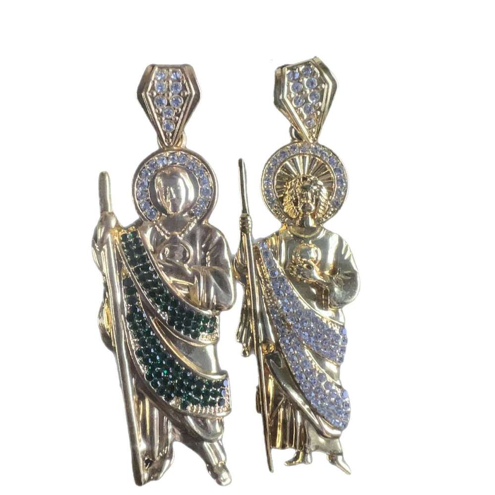 Alloy Inlaid Dia God Jesus Pendant Fashion Creative Braided Chain