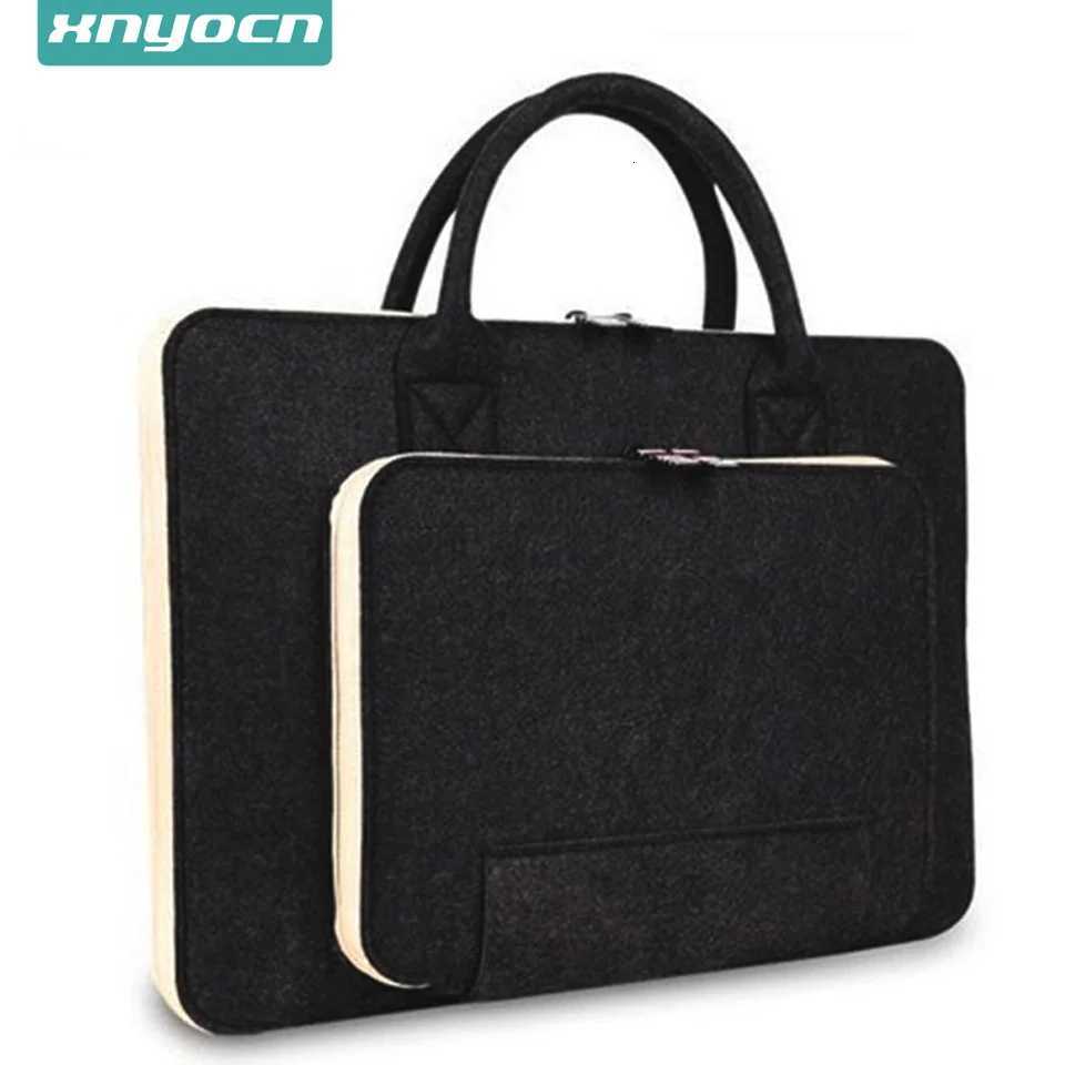 11-15 Inch Wool Felt Laptop Sleeve Bag Briefcase Handbags for iPad Book Pro Notebook Wear-resistant Notebook Liner Package y250730