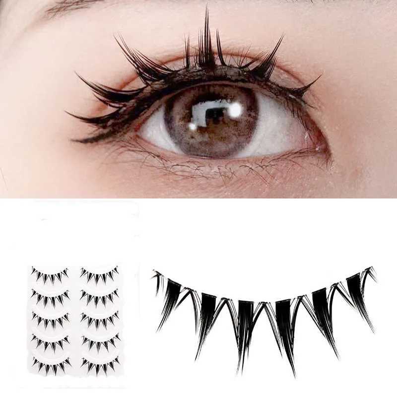 5 Pairs New Cosplay Air False Eyelashes Natural Transparent Thin Band Eyelashes Japanese Simulation Lashes Extension Makeup Z250730