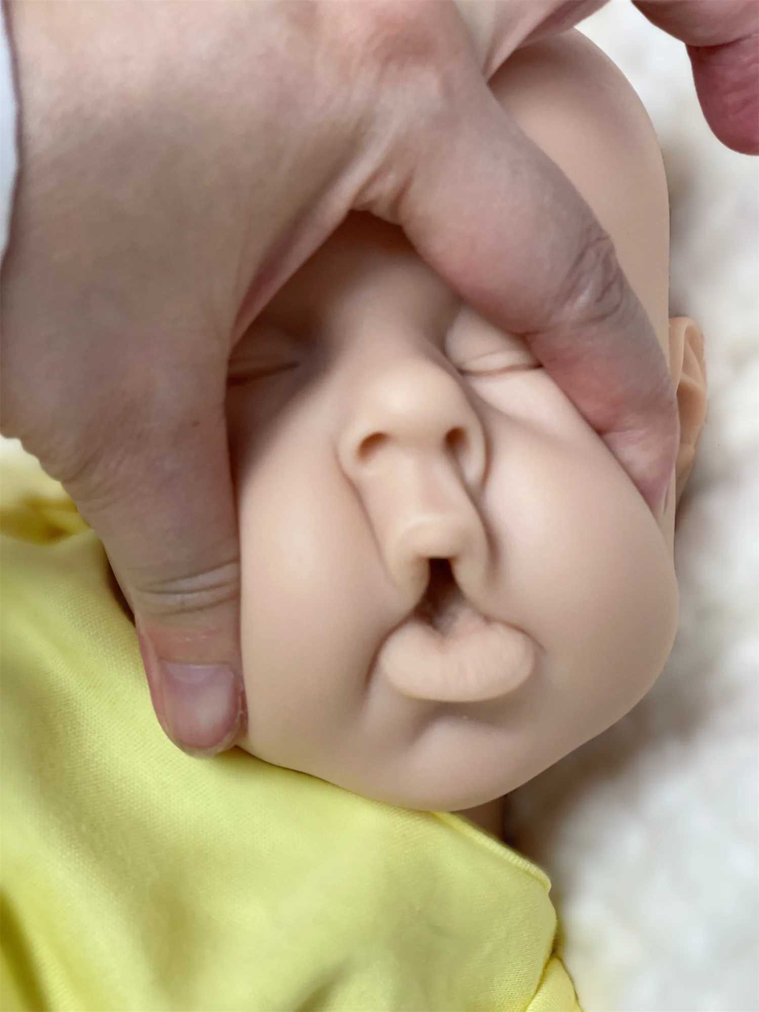 20Inch Can Open Mouth Whole Body Silicone Reborn Baby Girl Boy With Rooted Hair Handmade Silicone Soft Lifelike Silicone DollXJ250730