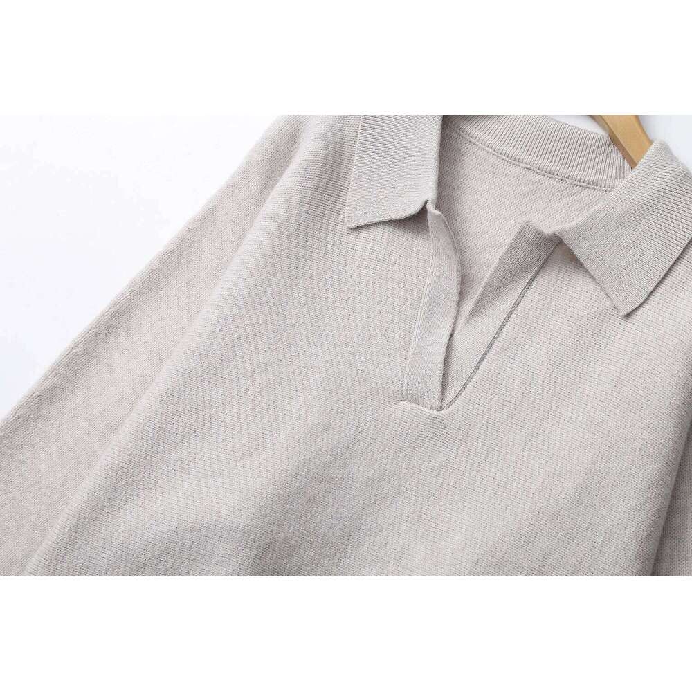 Ethereal MD 2025 Cos Spring New Style Of Women's Standard Batsleeve POLO Shirt Casual Sweater 250728