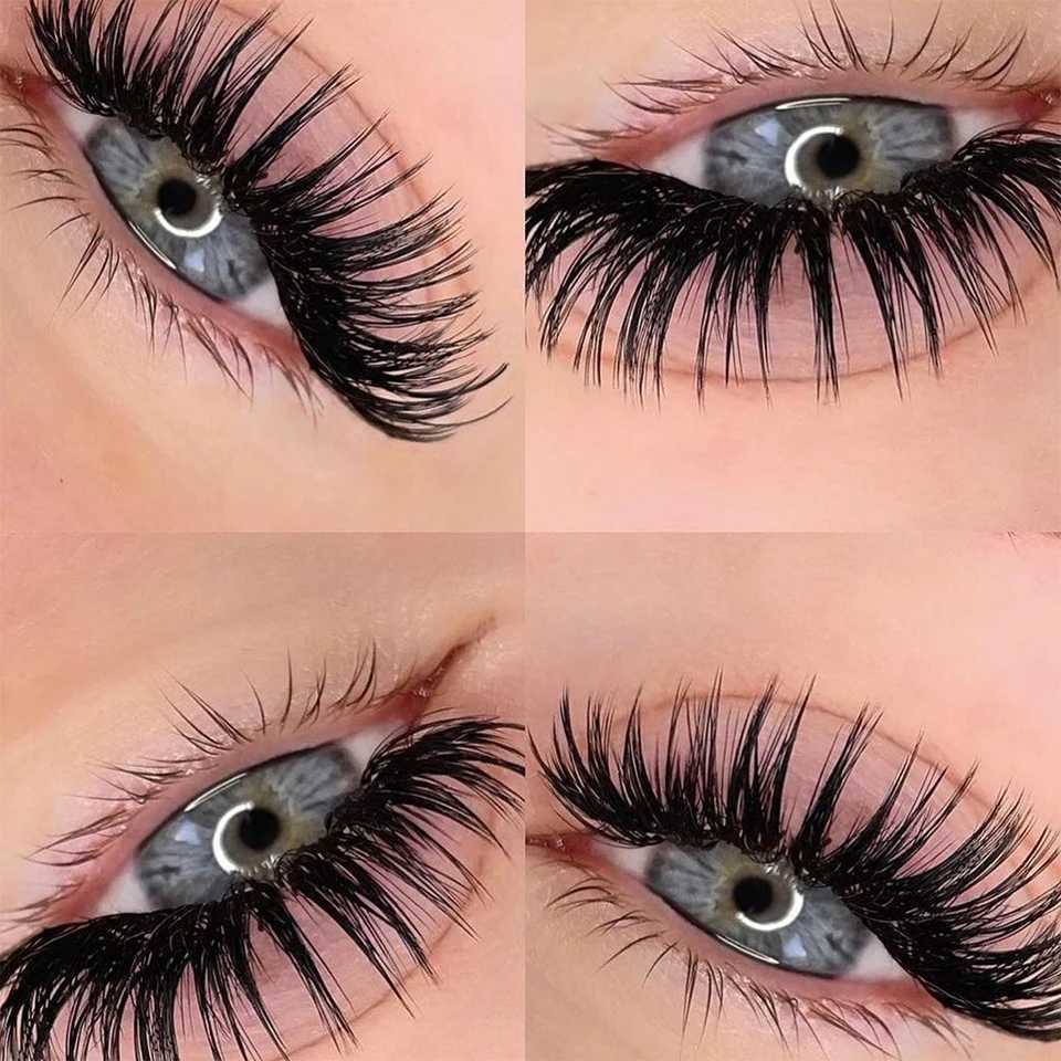 5 Pairs Female Cosplay Fake Eyelashes Korean Makeup New Style Wet Spikes 3D Eyelash Bulk Wholesale Manga Lashes Z250730