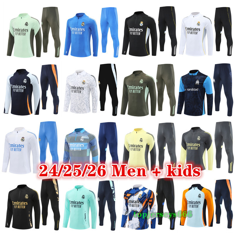 2025 2026 soccer tracksuit Men and kids kits 25 26 27 football tracksuit training suit jogging Survetement Foot chandal futbol