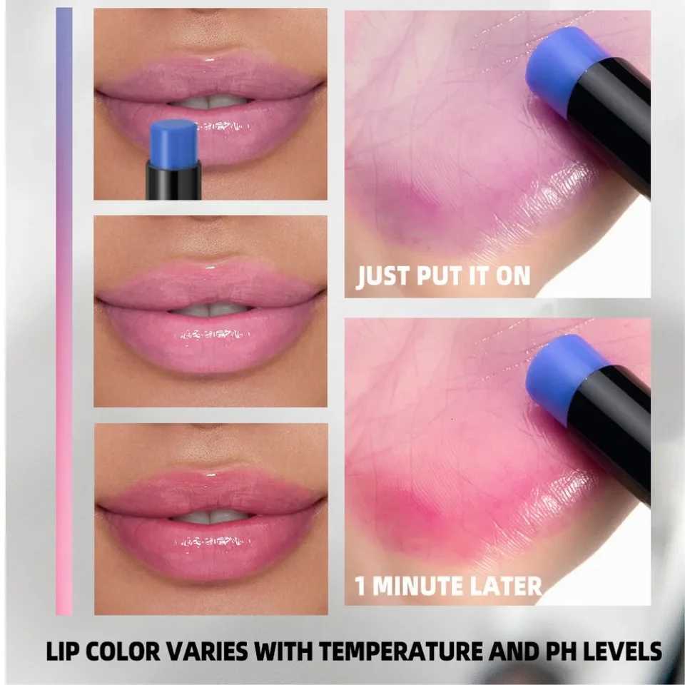 Color Changing Lipstick Moisturizing Long-Lasting pH Shift Lip Balm Nourishing Lip Stain Tint - Magic Cosmetic Makeup G250729