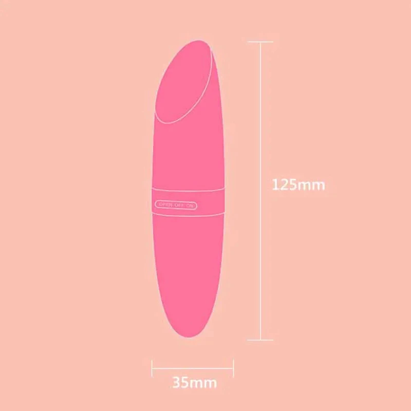 Waterproof Electric Bullet Vibrator Massager Battery Sex Toy for Women Lipstick Shape Vibrator MS-1707