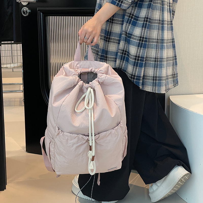 Colorful Fox Korean Women's Drawstring Student Blogger Same Style Badminton Backpack Outdoor Travel ddmymoon