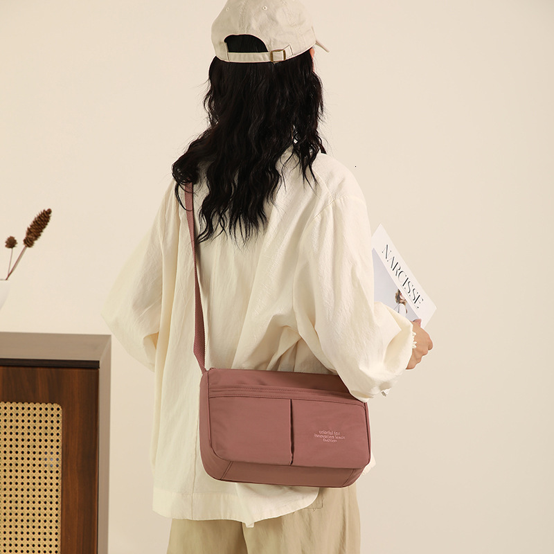 Colorful Fox New Single Shoulder Small Square Summer Lightweight Nylon Large Capacity Women's Crossbody Bag ddmymoon