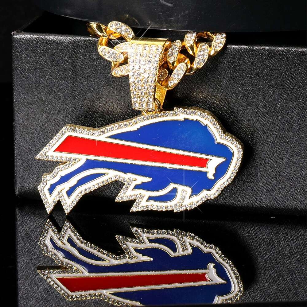 New Fashion Personality Oil Drip Rugby Team Necklace Accessory Men's Versatile Hip-Hop Cuban Chain