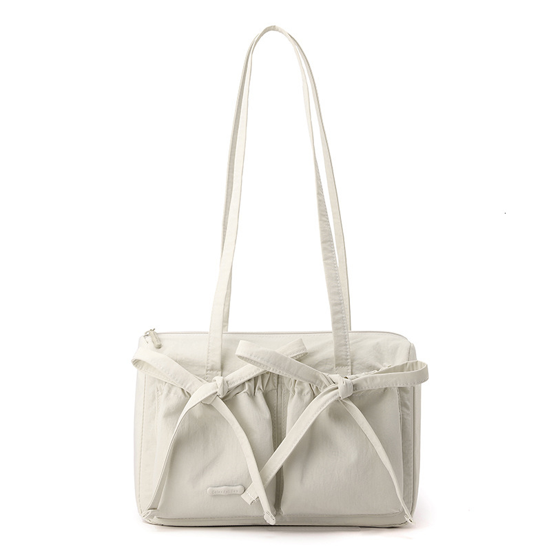 Colorful Fox Korean Niche Women's Sweet Ballet Style Pleated Bow Lazy Commuter Shoulder Bag ddmymoon