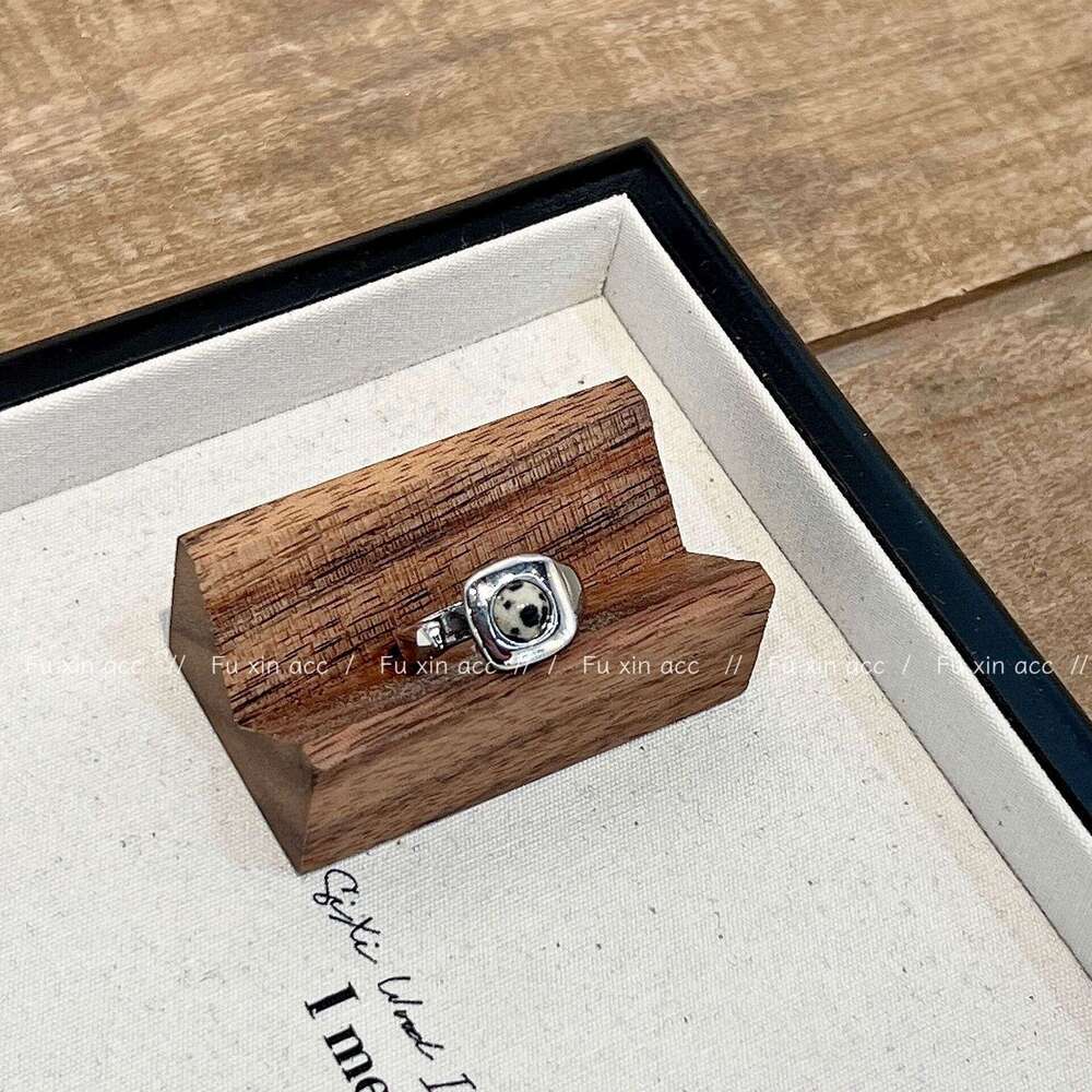 Milad Style Natural Tiger Eye Open Niche Design High-end Spotted Stone Index Finger Ring f32