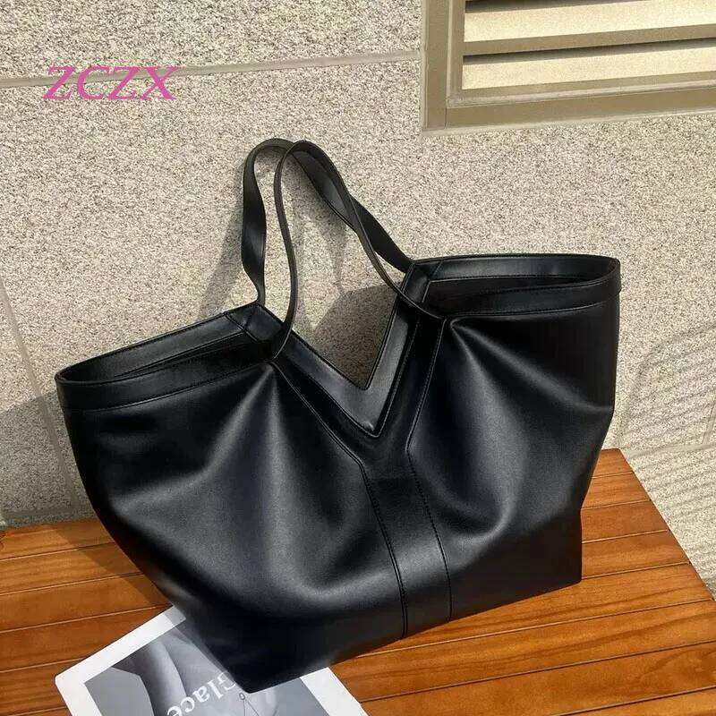 Oversized Fashion Shopping Tote Commuter Large Capacity Handbag Casual Versatile Single Shoulder Underarm Bag