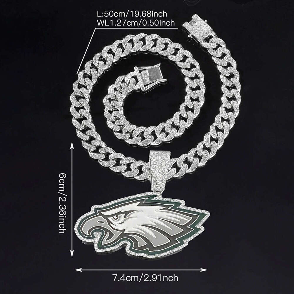 Drip Oil Accessories Football Team Sports Pendant Necklace