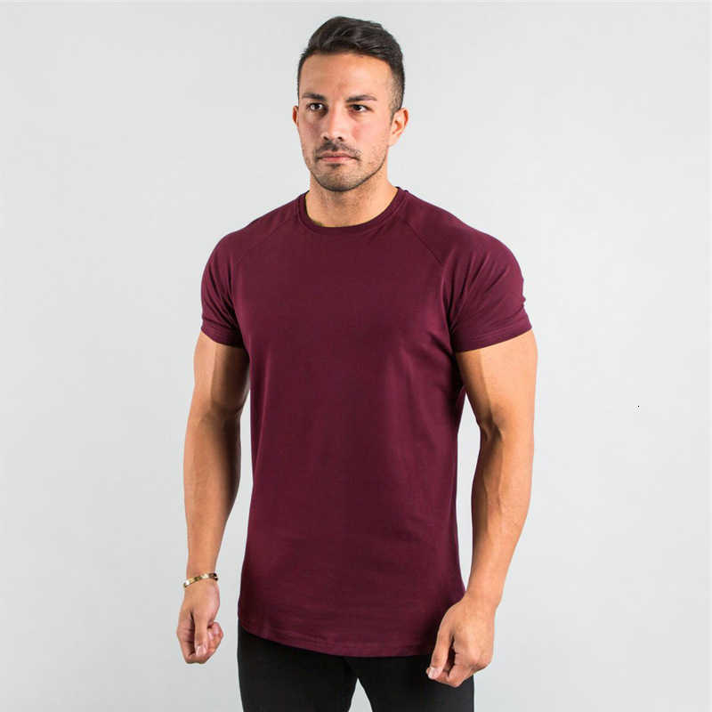 T-Shirt Men Casual Short Sleeve Muscle Joggers Bodybuilding Tshirt Male Gym Fitness Tops Tee Streetwear Slim Fit Summer T-shirt M250730