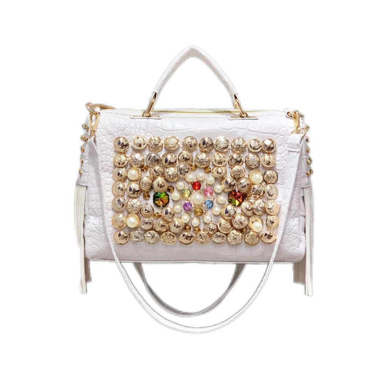 Fashion Trend Hot Girl Style 2Y Personality Women's New Handmade Button Single Shoulder Crossbody Bag Handbag ddmymoon