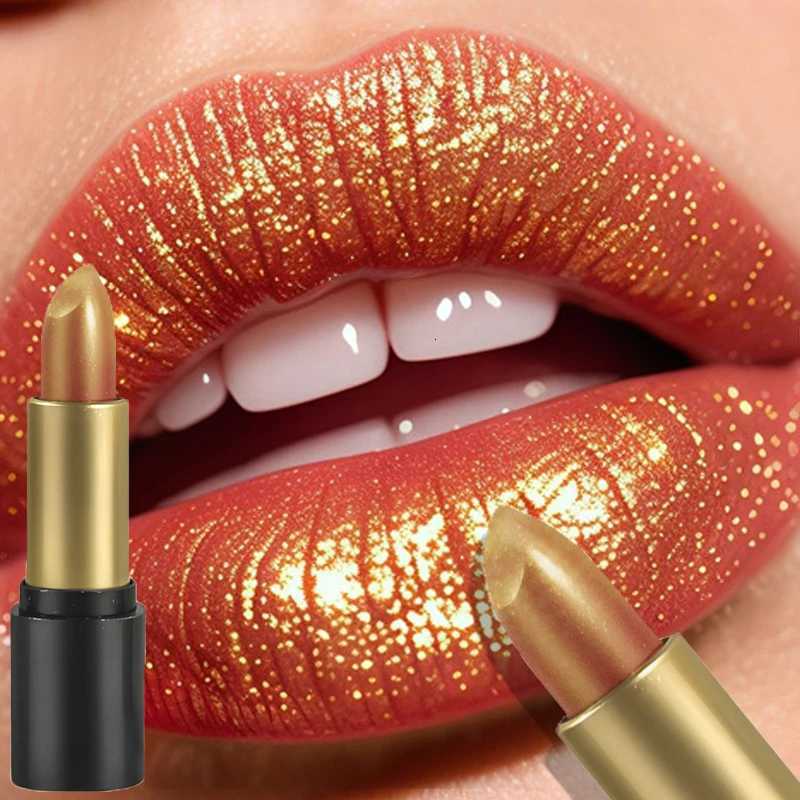 Diamond Glitter Lipstick Moisturizing Lasting Pink Sparkling Waterproof Lip Gloss Metallic Sexy Lipstick Lip Tint Makeup G250729