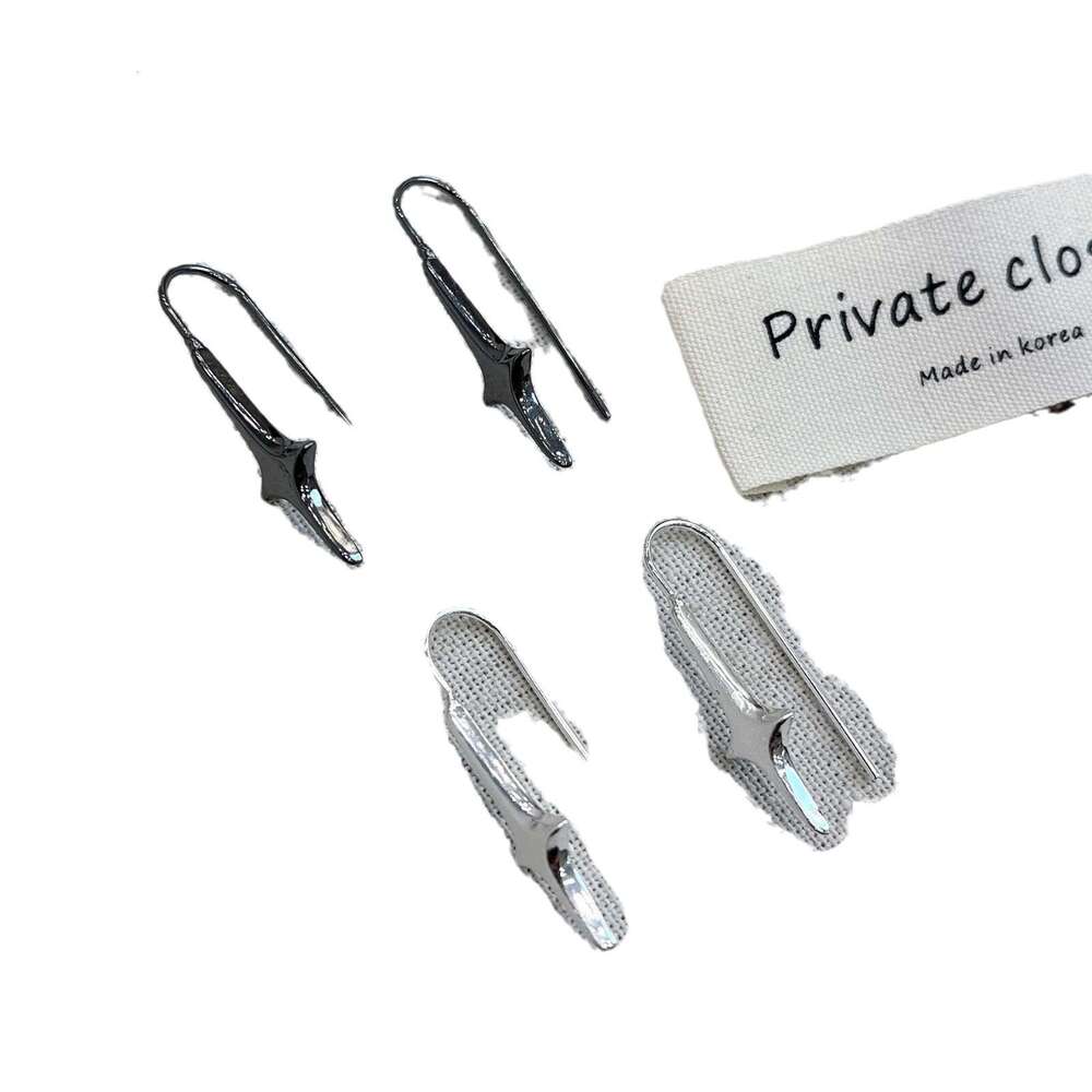 Unique Brushed Star Light High-end Niche Design Elegant Studs Fashion Commuting Simple Earrings for Women 8eb