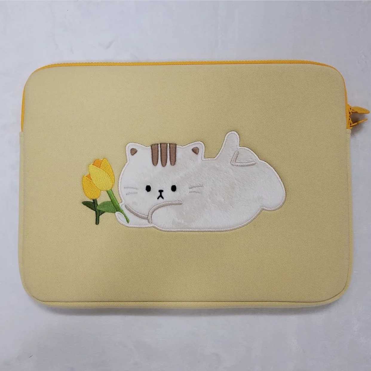 Ins Cute w Laptop Sleeve Bag 11 13 14 15 15.6 Inch PC Case Cover Book Air Pro Retina Notebook Computer Bag Wen y250730