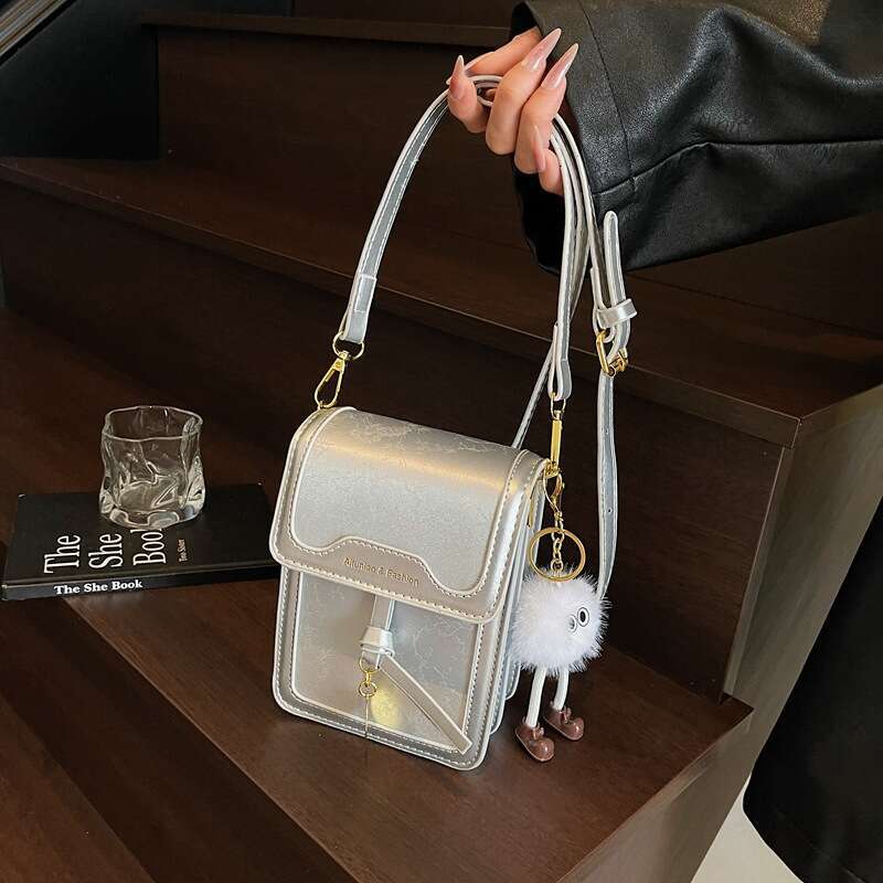 Fashion Versatile Elegant Design Sense Phone for Women Niche Korean Style Commuting Daily Crossbody Small Square Bag