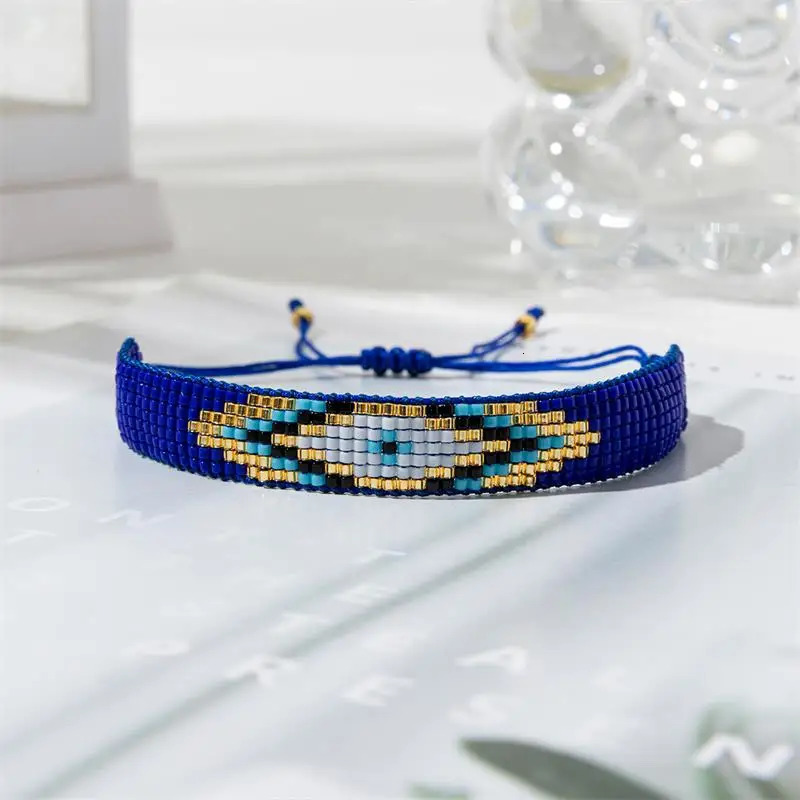 ZHONGVI Turkish Bracelet For Women Men Lucky Braided String Retro Bracelet Couple Friendship Gift Miyuki Jewelry 250730