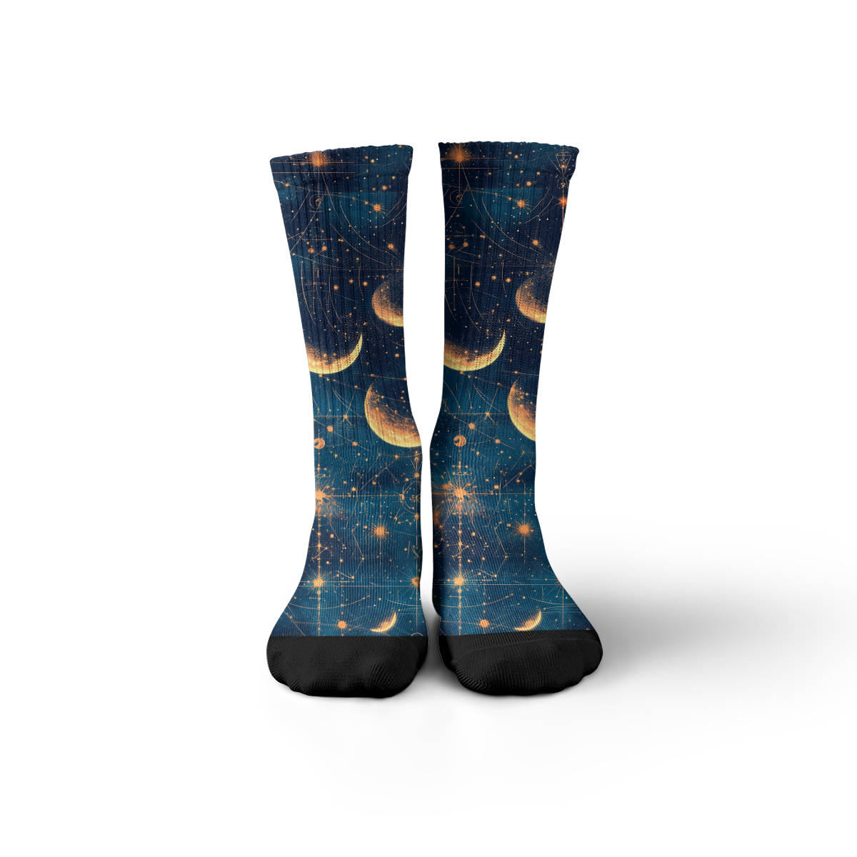 Celestial Moon Star Map Unisex Tube Socks C104