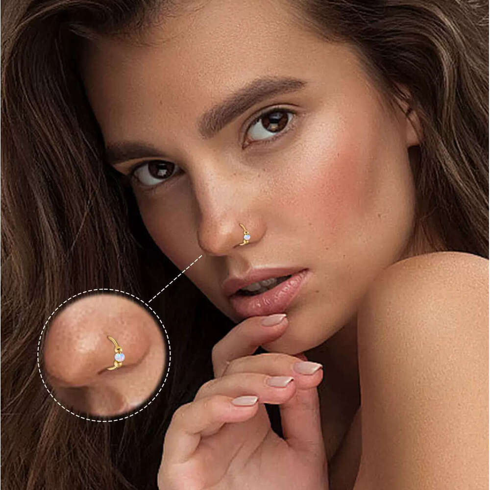 18G Hinged Spiral Nose Ring for Women, Rook, Helix, Cartilage, Dath, Tragus New Product