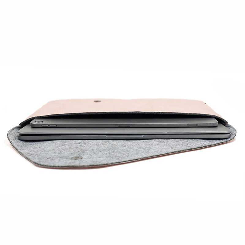 13-Inch Sleek and Lightweight Paper-Fabric Laptop Sleeve with Enhanced Shock Absorption for Book Bag y250730