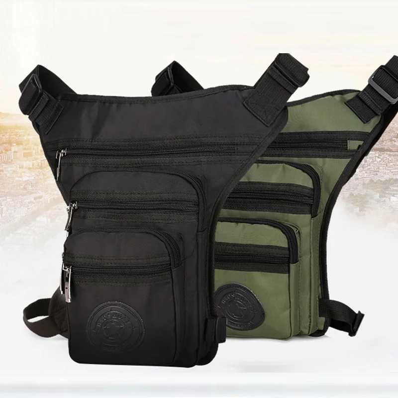 Men Fanny Waist Hip Pack Bum Belt Leg Bag Purse Multi-function Travel Climb Nylon Male Crossbody Motorcycle Rider Drop Bags R250729