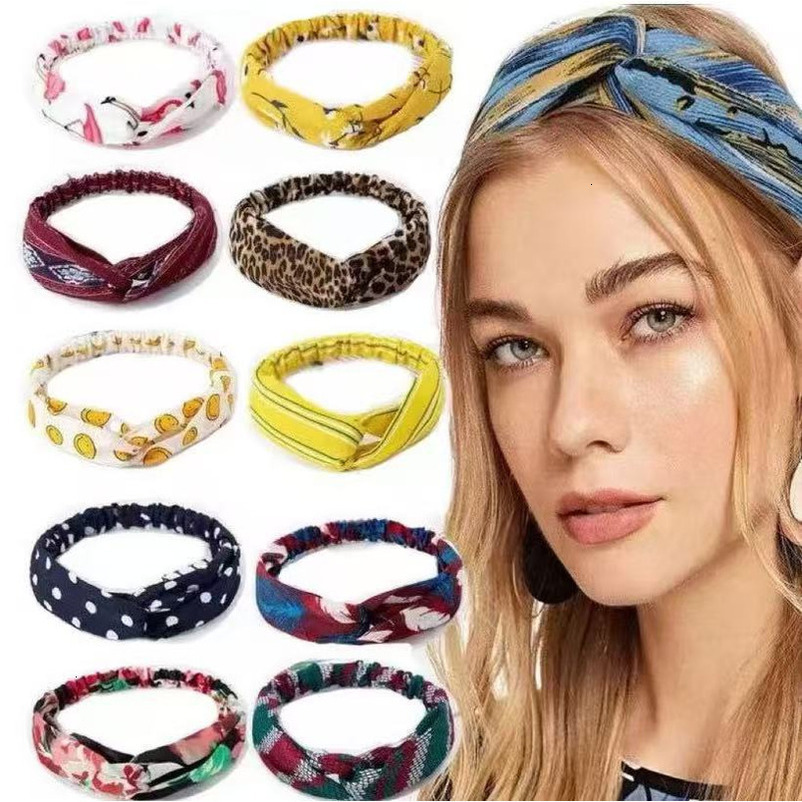 Korean Style Cross Headwear Women's Face Washing Sports Hairband Creative Hoop Hair Accessories