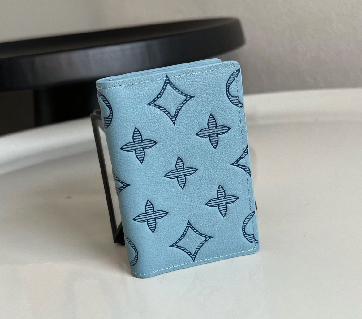 10A Mirror Quality Designer Shadow Card holder Men's Luxury Floral & Monogrammed Small Wallet Premium Cowhide Leather Pocket Organizer Slim Purse include Box-dust bag