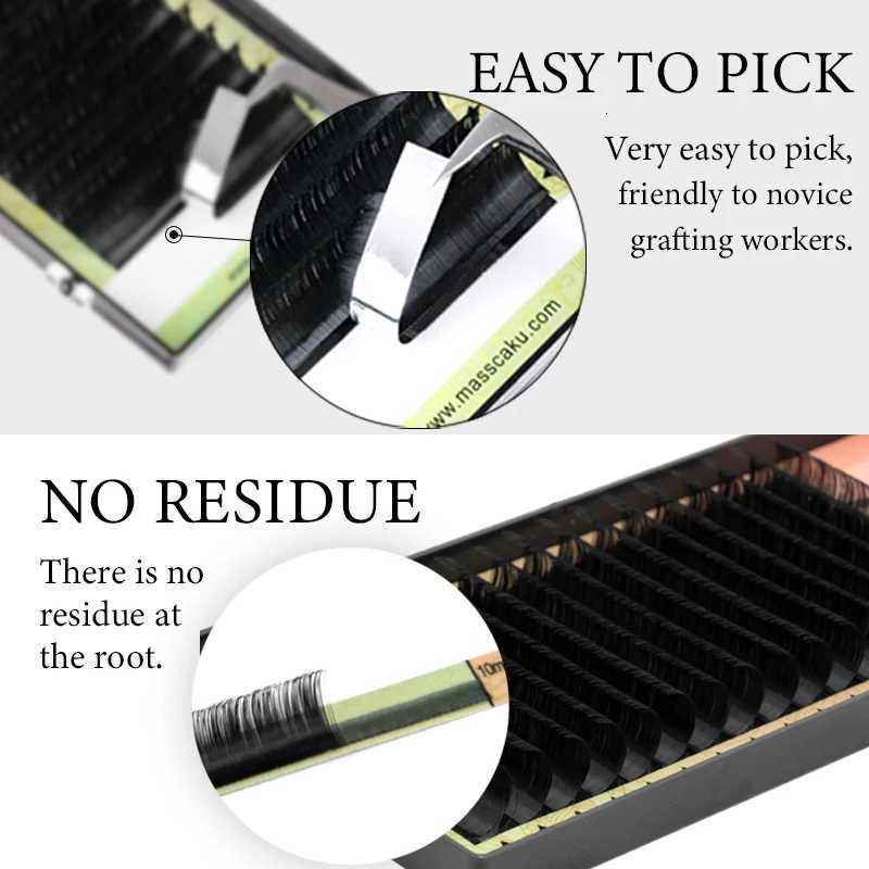igh Quality 16Rovs 8-18m Length Faux Mink Eyelashes Individual Eyelash Lashes Soft Eyelash Extension False Eyelash Z250730