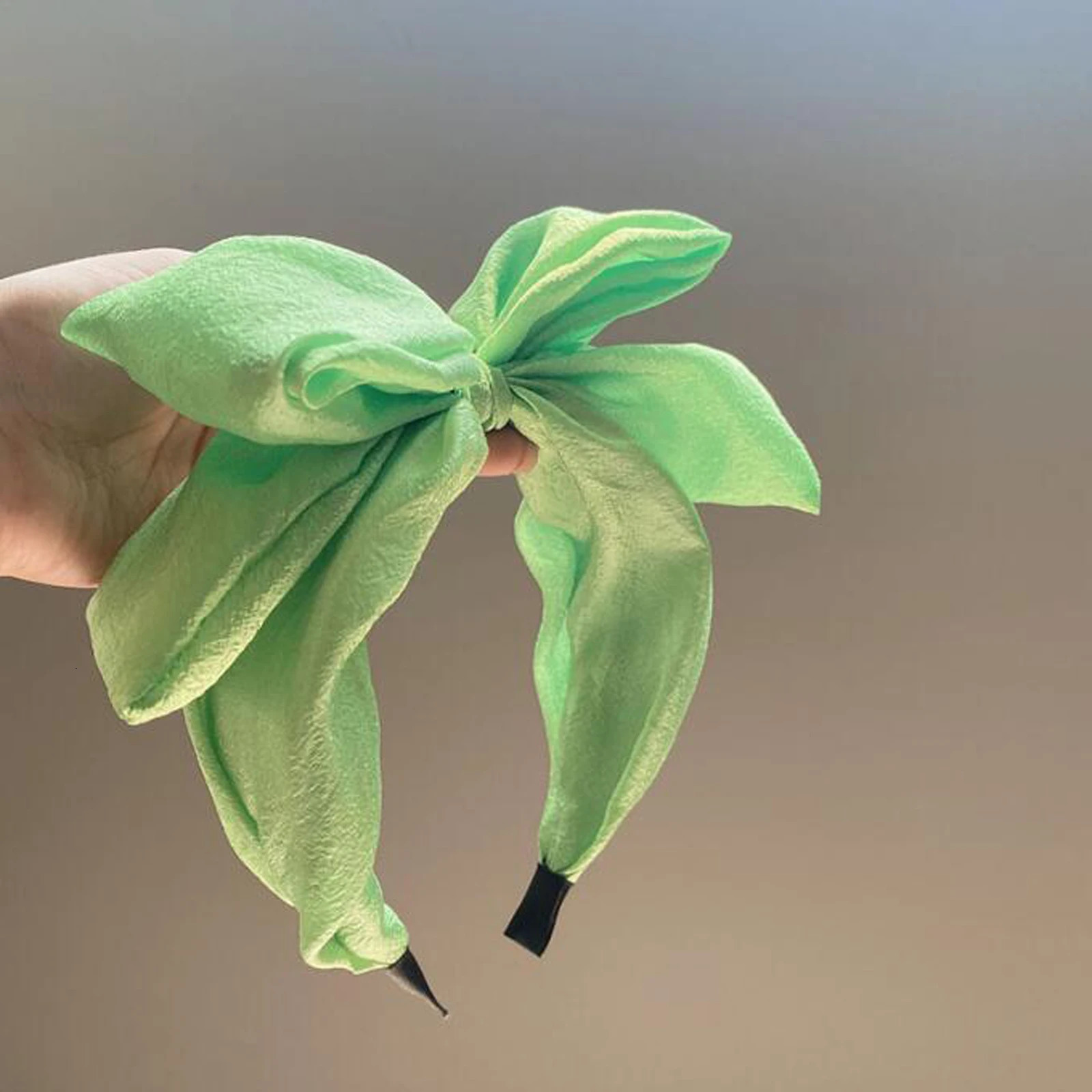 PROLY Fashion Women Headband Big Bow Knot Hairband Casual Headwear Fresh Color Summer Turban Wide Side Hair Accessories 250716