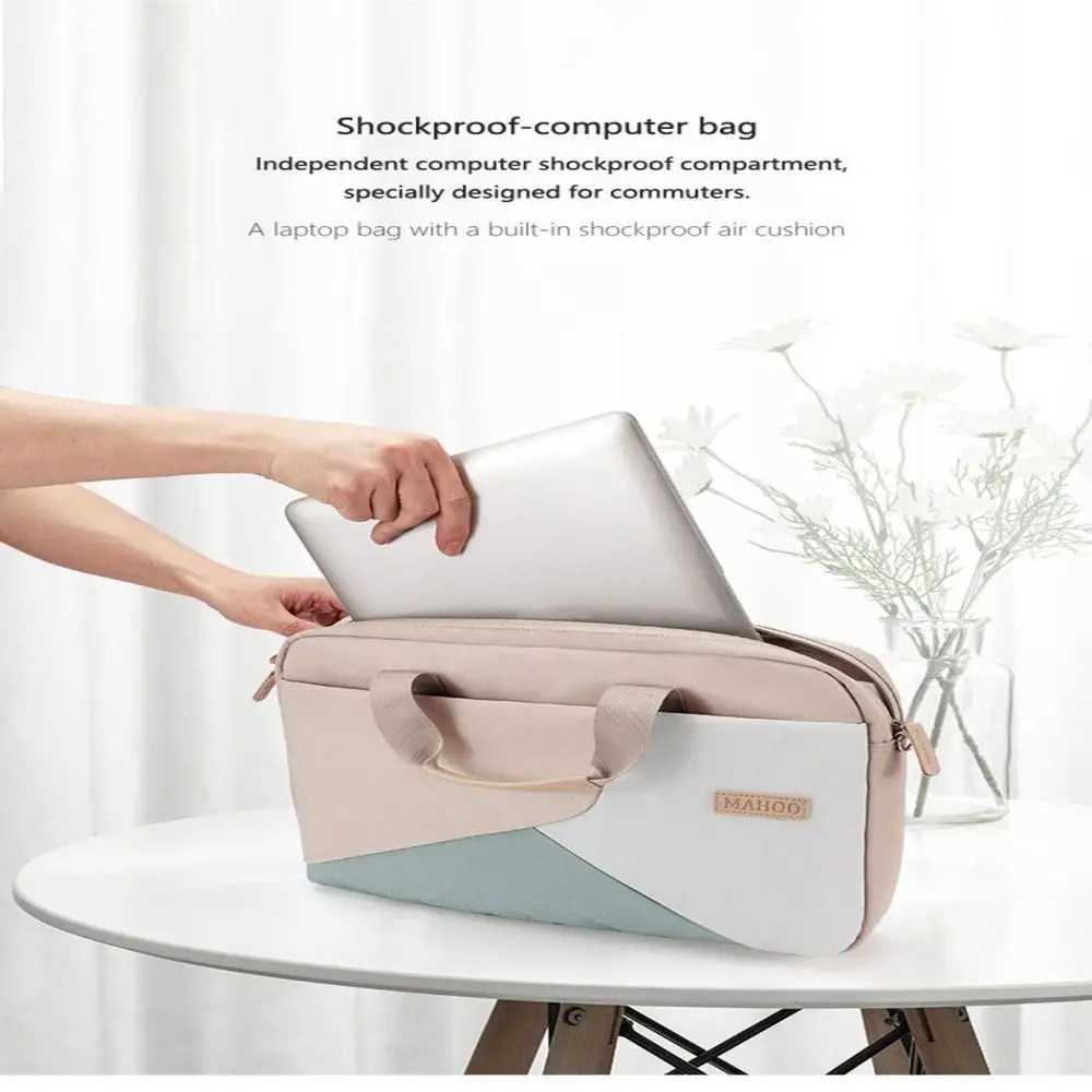 Shock-proof Laptop Sle Bag 15.sh Inch Oxford Cloth Notebook Handle Bag Durable Thin and Stylish Cputer Protective Case y250730