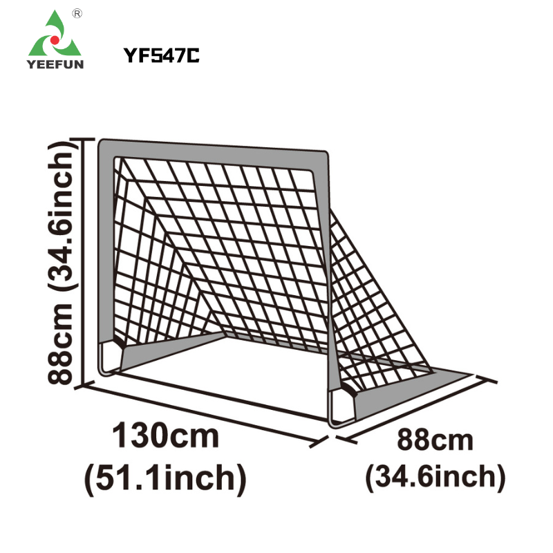 Portable Training Soccer Goal for Kids - Foldable Ball Toy Playset