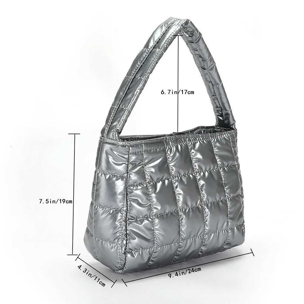 Quilted Fem Hand Bag Embroidered Plaid Casual Handbags Simple Lightweight Portable Solid Color for Weekend Shoulder Y250730