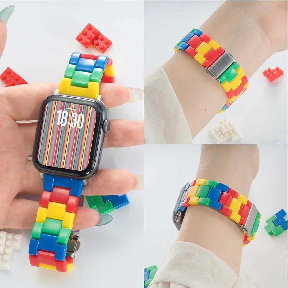 Can Resin Band for ple tra 2 49mm 10 7 8 9 41 45 40mm 42 44mm colored Str Wen Bracelet for I 6 SE Y250730