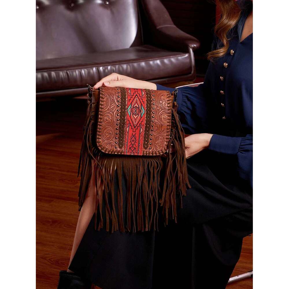 designer bag Bohemian exotic ethnic charm Su shoulder crossbody bag versatile retro style