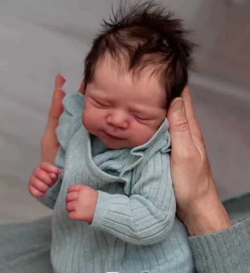 19-inch Newborn Soft Body Baby Pascale Reborn Doll with 3D Skin Multiple Layers Painting with Visible Veins Soft Touch Doll XJ250730