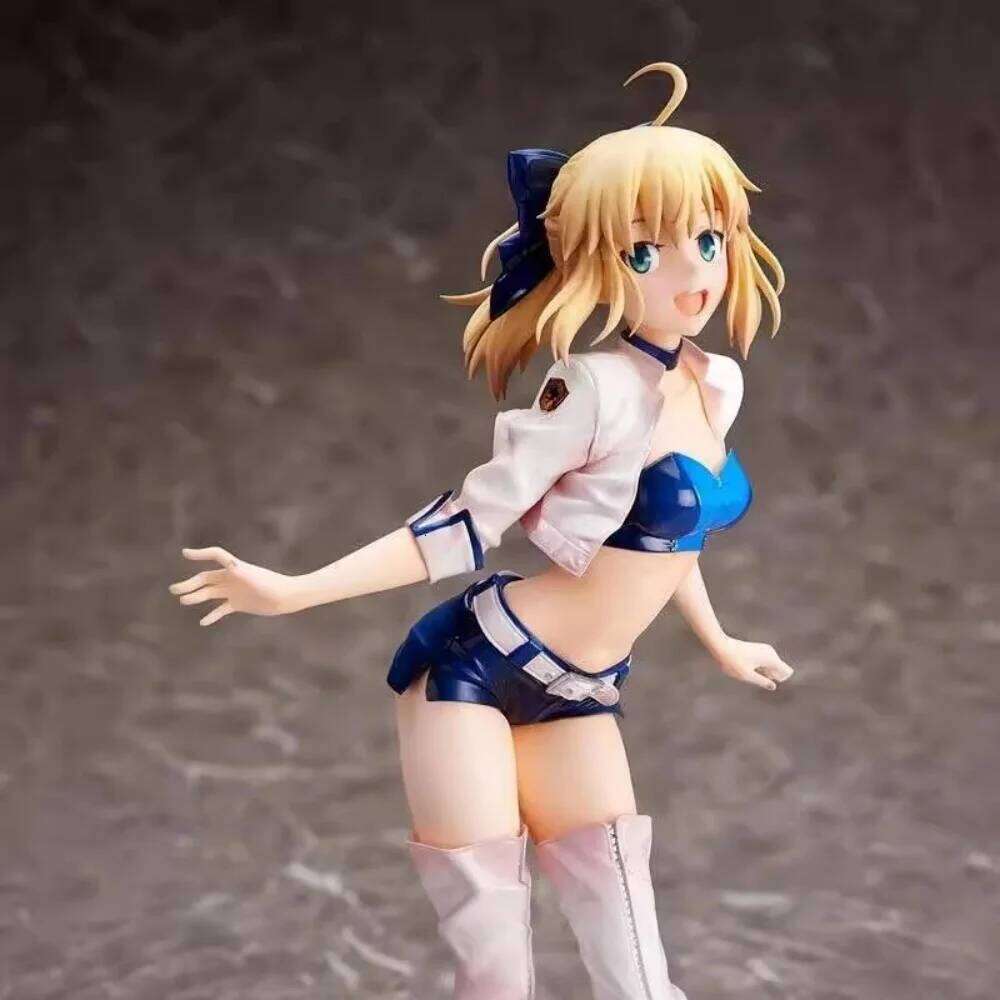 Anime character Fate/Stay Night, saber racing girl anime model small ornament gift