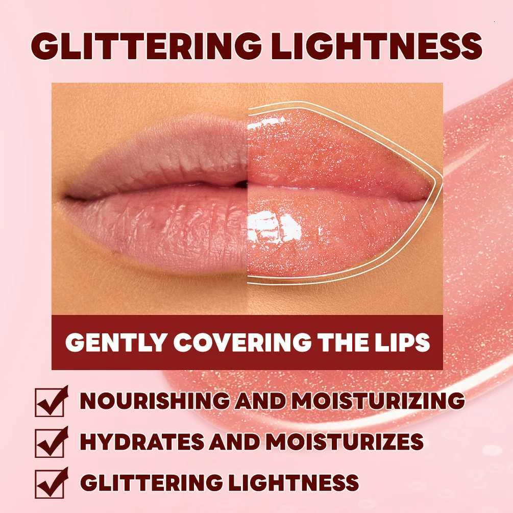 100% Sparkling Diamond Lip Gloss Mirror Moisturizing Non-Sticky Cup Long Lasting Shimmer Lip Glaze Glitter Liquid Lipstick G250728