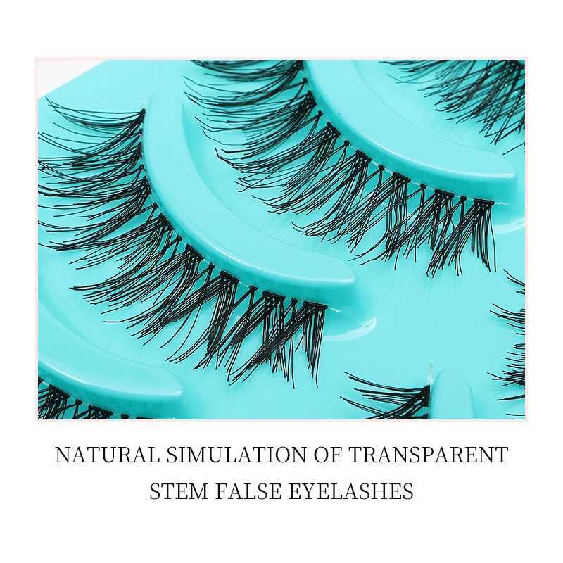 5 Pairs Individual Lashes Wispy Women Makeup Eyelash Extensions Natural False Eyelashes Japanese False Eyelashes Cosplay Lashes Z250730