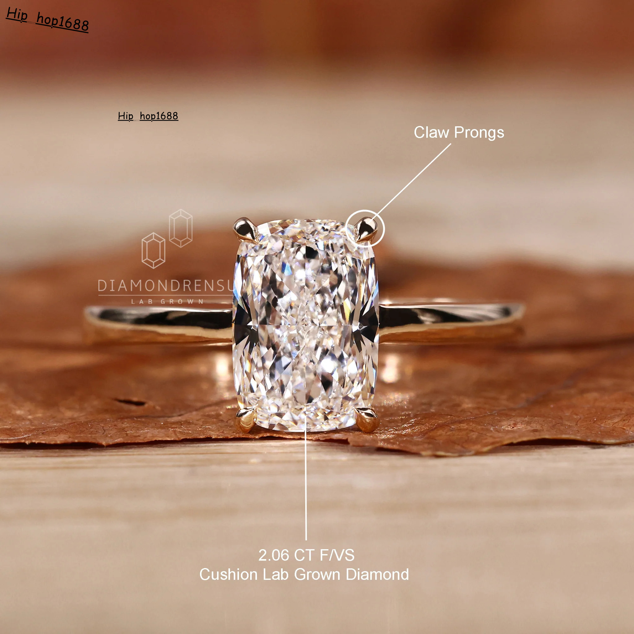 Wholesale Solid Gold Engagement Rings 10K 14K 18K VVS Moissanite Womens Stylish Design