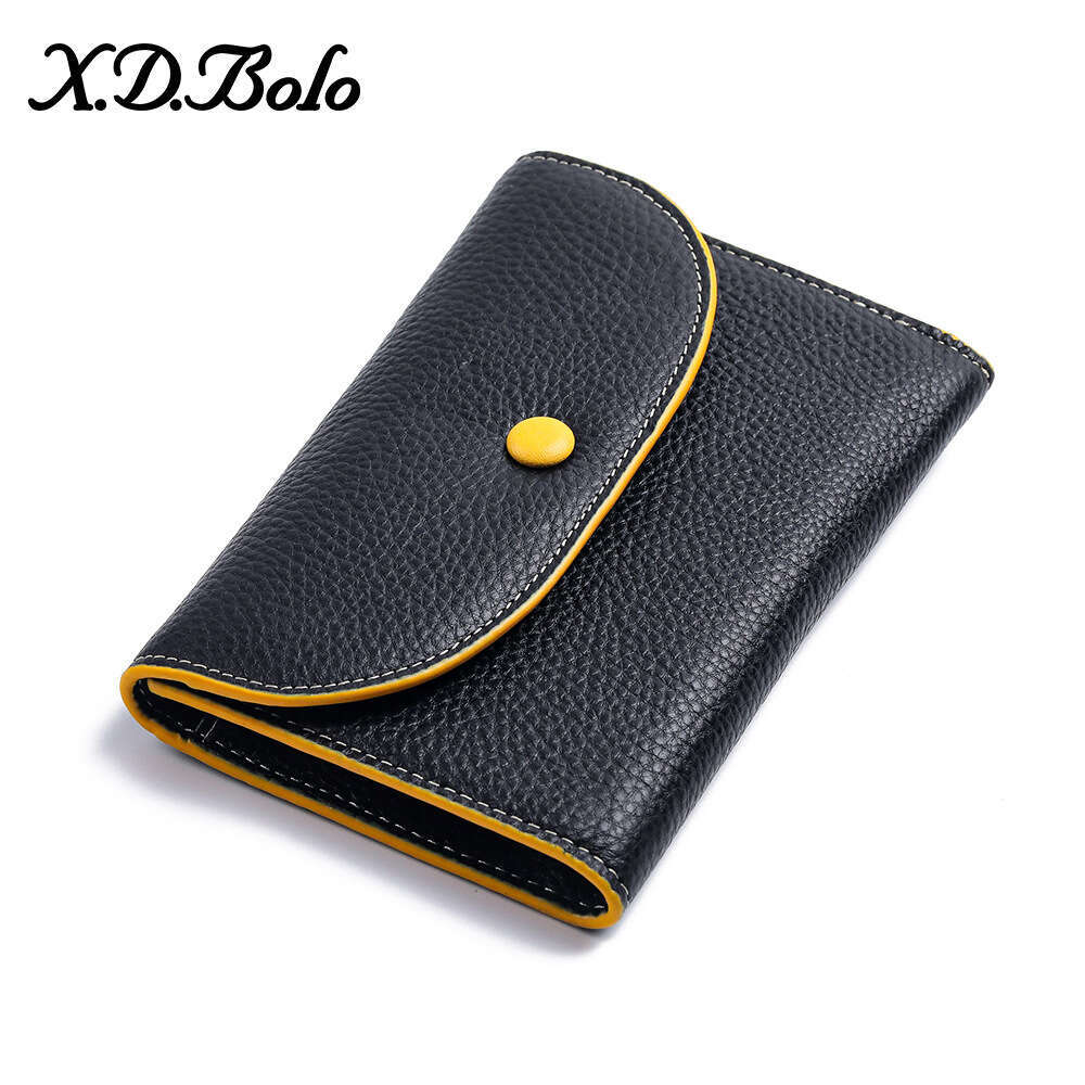 New Women's Korean Fashion Zipper Coin Purse Multi-Card Slot Soft Leather Buckle Wallet B5 B5