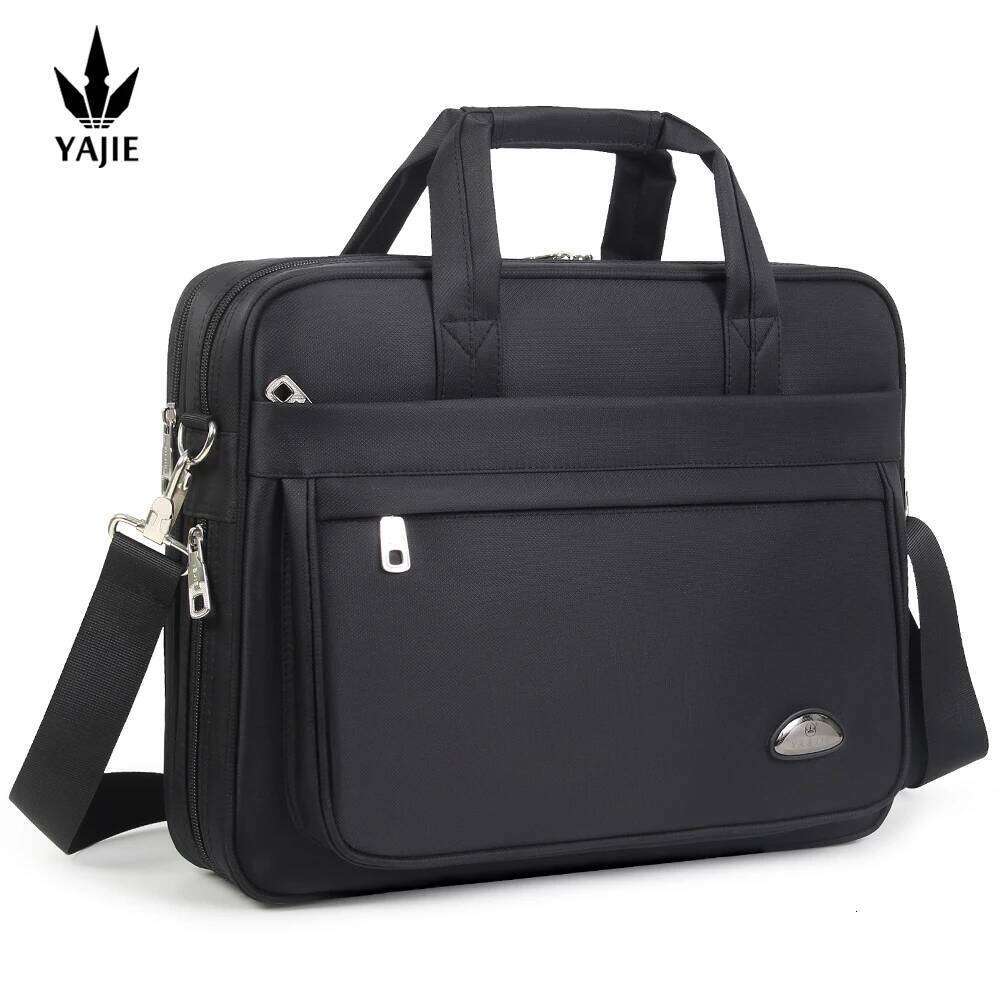 Briefcases For Men Canvas Tote Large Laptop Case 15.6 17 14 Inch Computer Bag Work Business Shoulder Office